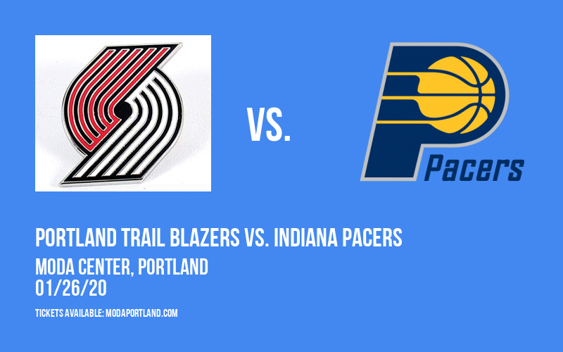 Portland Trail Blazers vs. Indiana Pacers at Moda Center tickets Portland Trail Blazers vs. Indiana Pacers at Moda Center