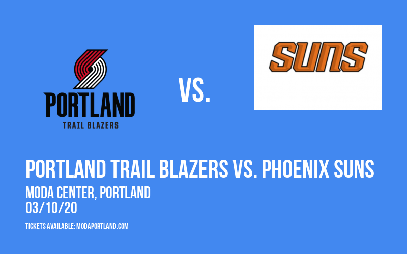Portland Trail Blazers vs. Phoenix Suns at Moda Center tickets Portland Trail Blazers vs. Phoenix Suns at Moda Center