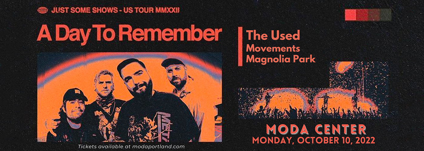 A Day To Remember at Moda Center tickets A Day To Remember at Moda Center