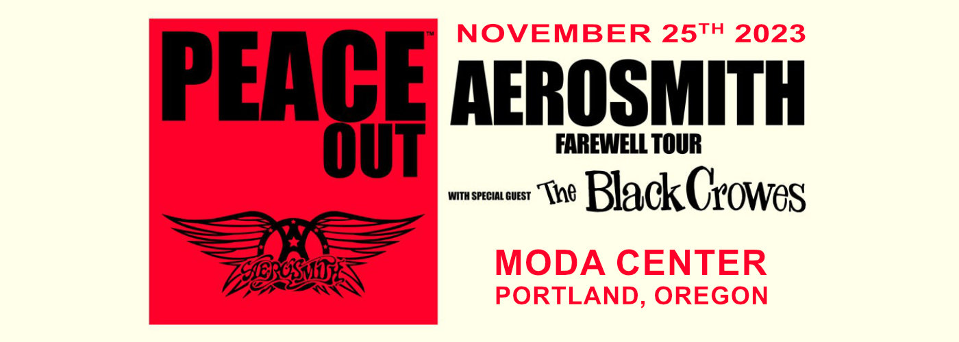 Aerosmith & The Black Crowes at Moda Center tickets Aerosmith & The Black Crowes at Moda Center