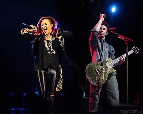 Demi Lovato & Nick Jonas at Moda Center