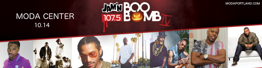 JAMN 107.5's Boo Bomb: Bone Thugs-N-Harmony, Too Short, Warren G, Ying Yang Twins & Lloyd at Moda Center tickets JAMN 107.5's Boo Bomb: Bone Thugs-N-Harmony, Too Short, Warren G, Ying Yang Twins & Lloyd at Moda Center
