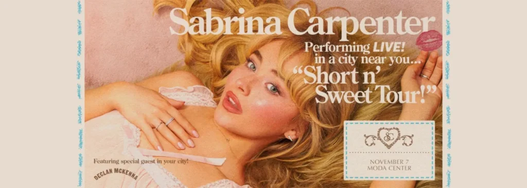 Sabrina Carpenter at Moda Center at the Rose Quarter