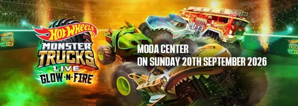 Hot Wheels Monster Trucks Live Glow-N-Fire at Moda Center at the Rose Quarter
